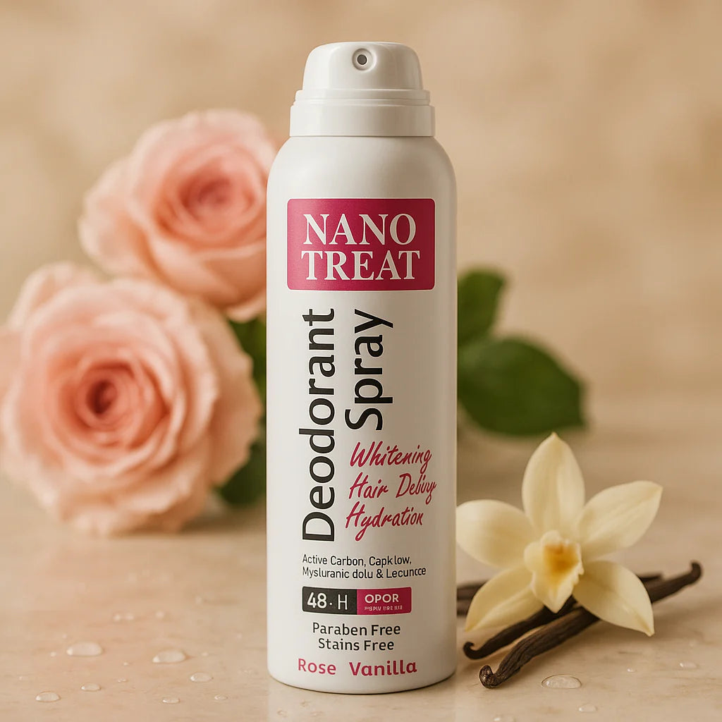 Nano treat deodorant spray rose vanilla 150ml
