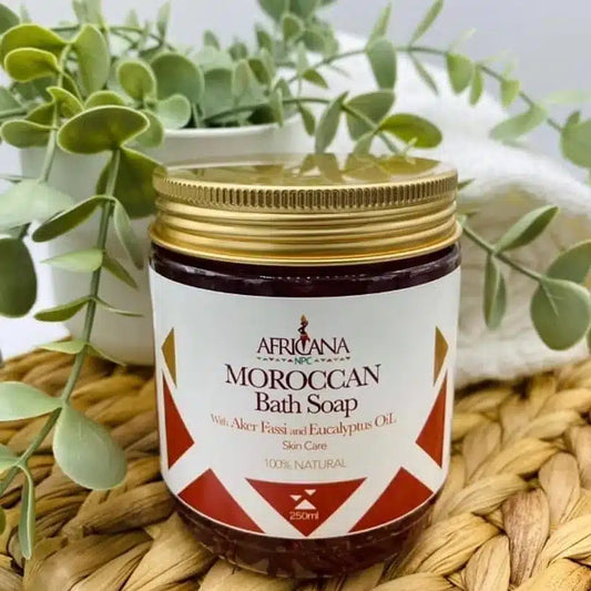 Africana Moroccan Bath Soap Aker Fassi And Eucalyptus Oil 300Gm
