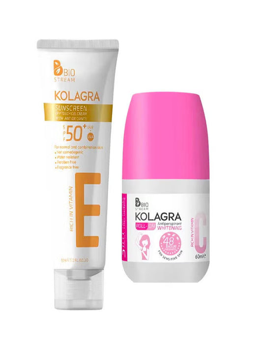 جل واقي الشمس كولاجرا صن سيكريت + رول أون بنكهة التوت