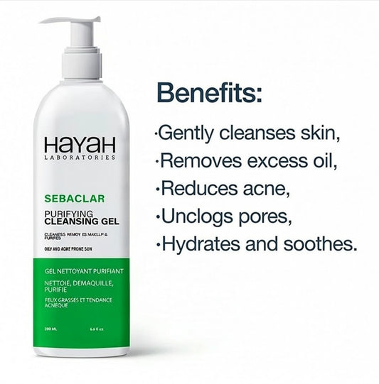 Hayah Sebaclar Purifying Cleansing Gel 200 Ml