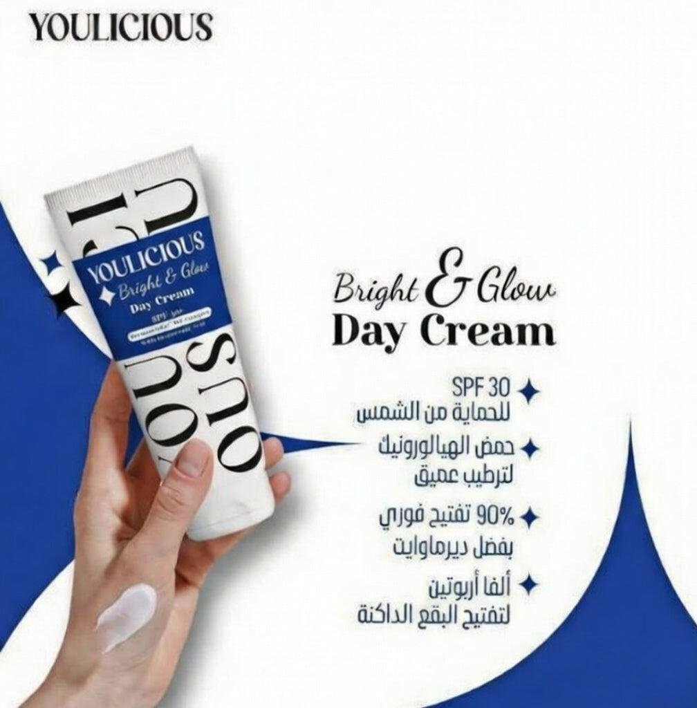 Youlicious bright & glow face serum 30ml+day cream