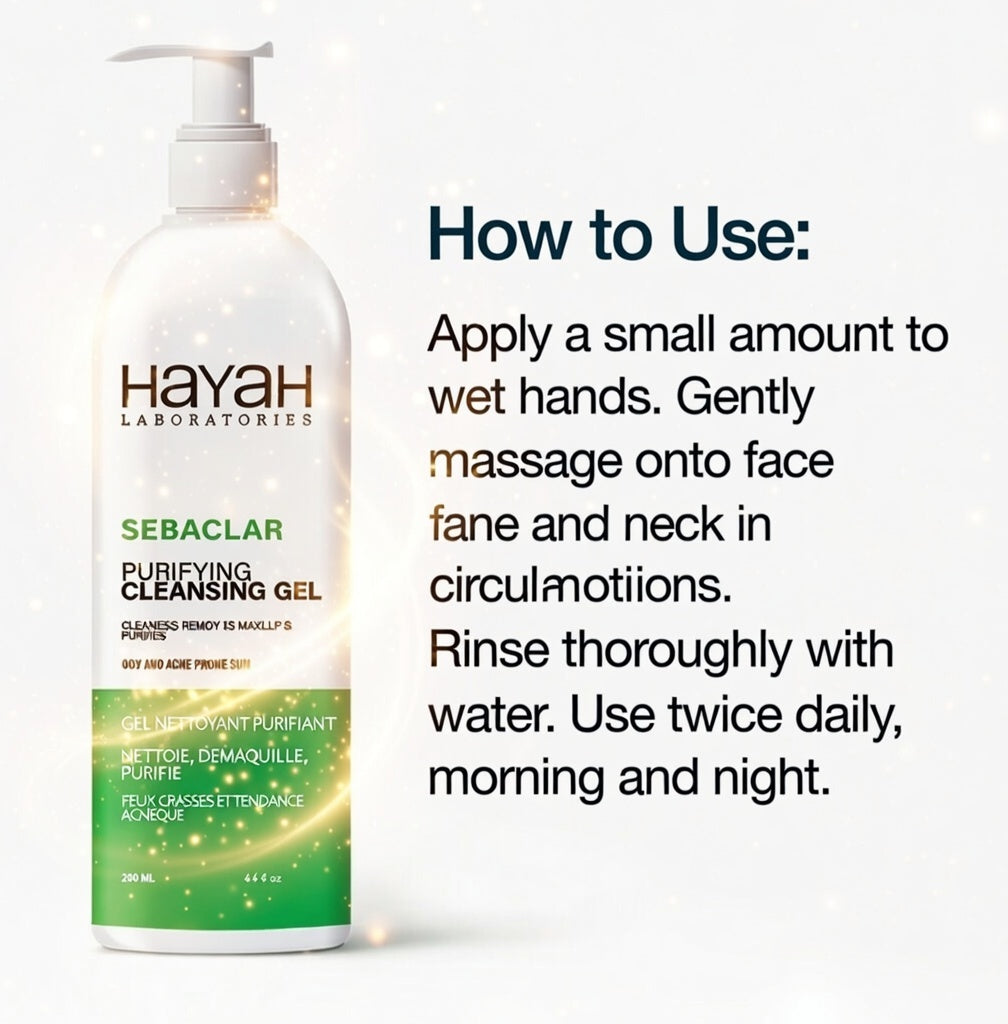 Hayah Sebaclar Purifying Cleansing Gel 200 Ml