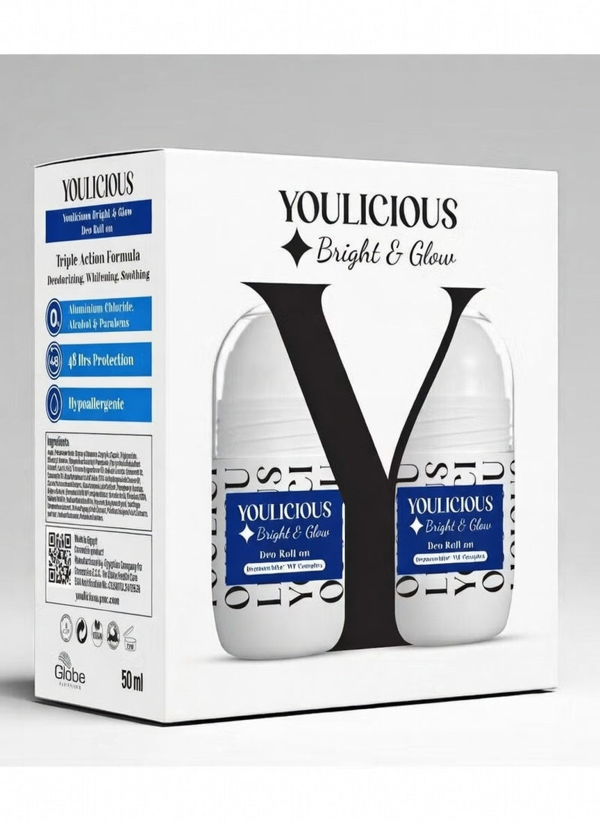 Youlicious bright&glow deo roll on+brigh&glow Deo