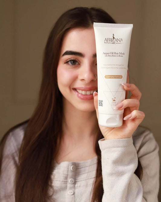 قناع الشعر بزيت الأرغان من أفريكانا مع زبدة الشيا 225 مل
