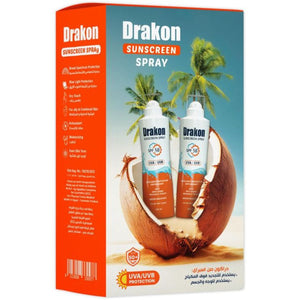 Drakon Sunscreen Spray SPF50+ 200ml Pack of 2pcs