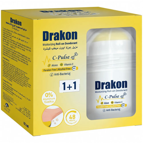 Drakon Whitening Roll-on Deodorant C-Pulse 1+1 offer 50 ml