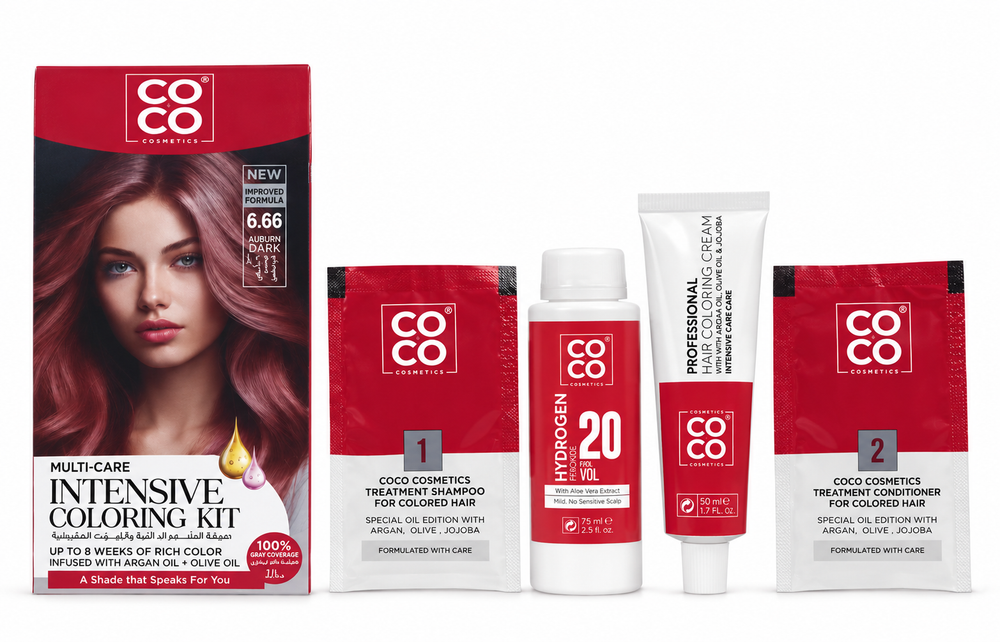 Coco Intensive Coloring Kit No:6.66 Auburn Dark