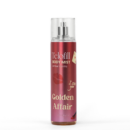 Telofill body mist golden affair