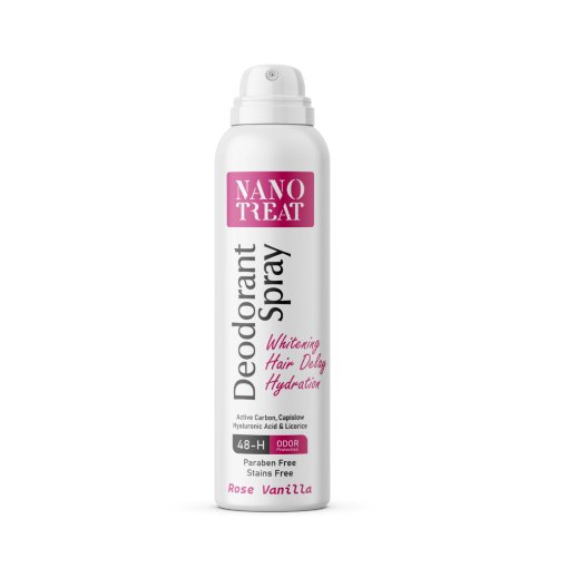 Nano treat deodorant spray rose vanilla 150ml
