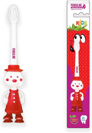 Penduline Kids Ultra Soft Toothbrush for Girls - Red