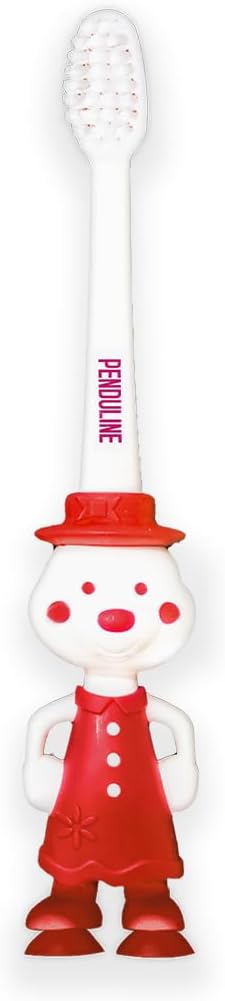 Penduline Kids Ultra Soft Toothbrush for Girls - Red