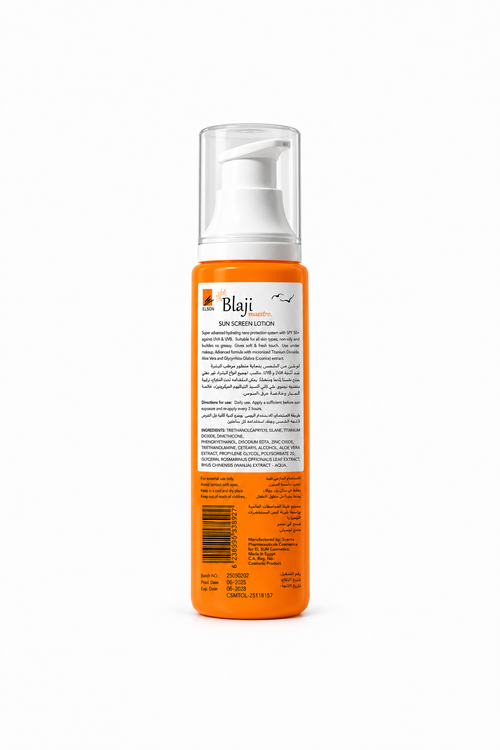 بلاج - لوشن بلاشي الواقي من الشمس بمعامل حماية SPF30+ وحجم 120 مل