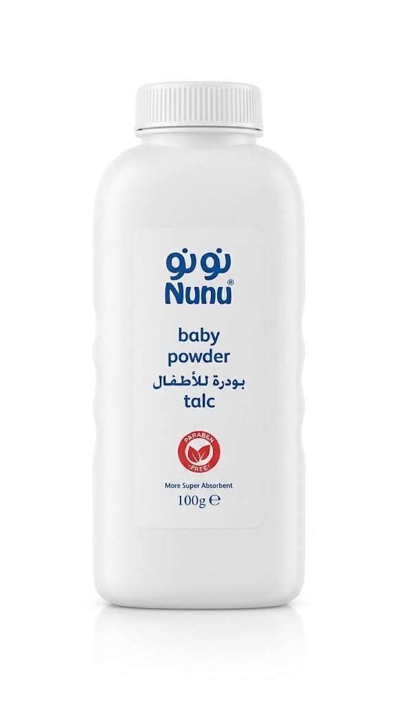 نونو - للأطفال بودرة تالك أبيض 100 جم