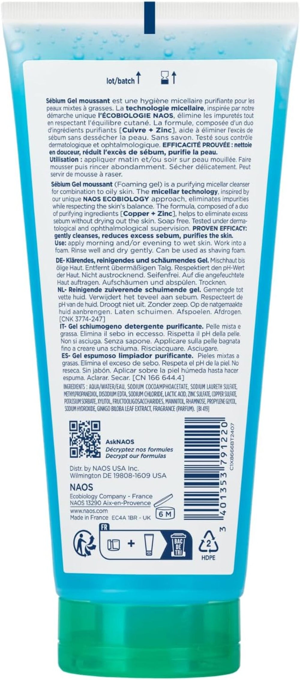 Bioderma Sebium Moussant 100Ml