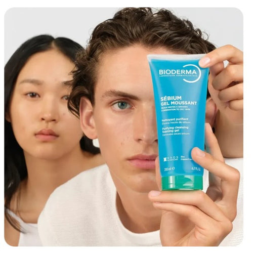 BIODERMA Sébium Gel Moussant Purifying Cleansing Foaming Gel for Oily & Combination Skin - 200ml