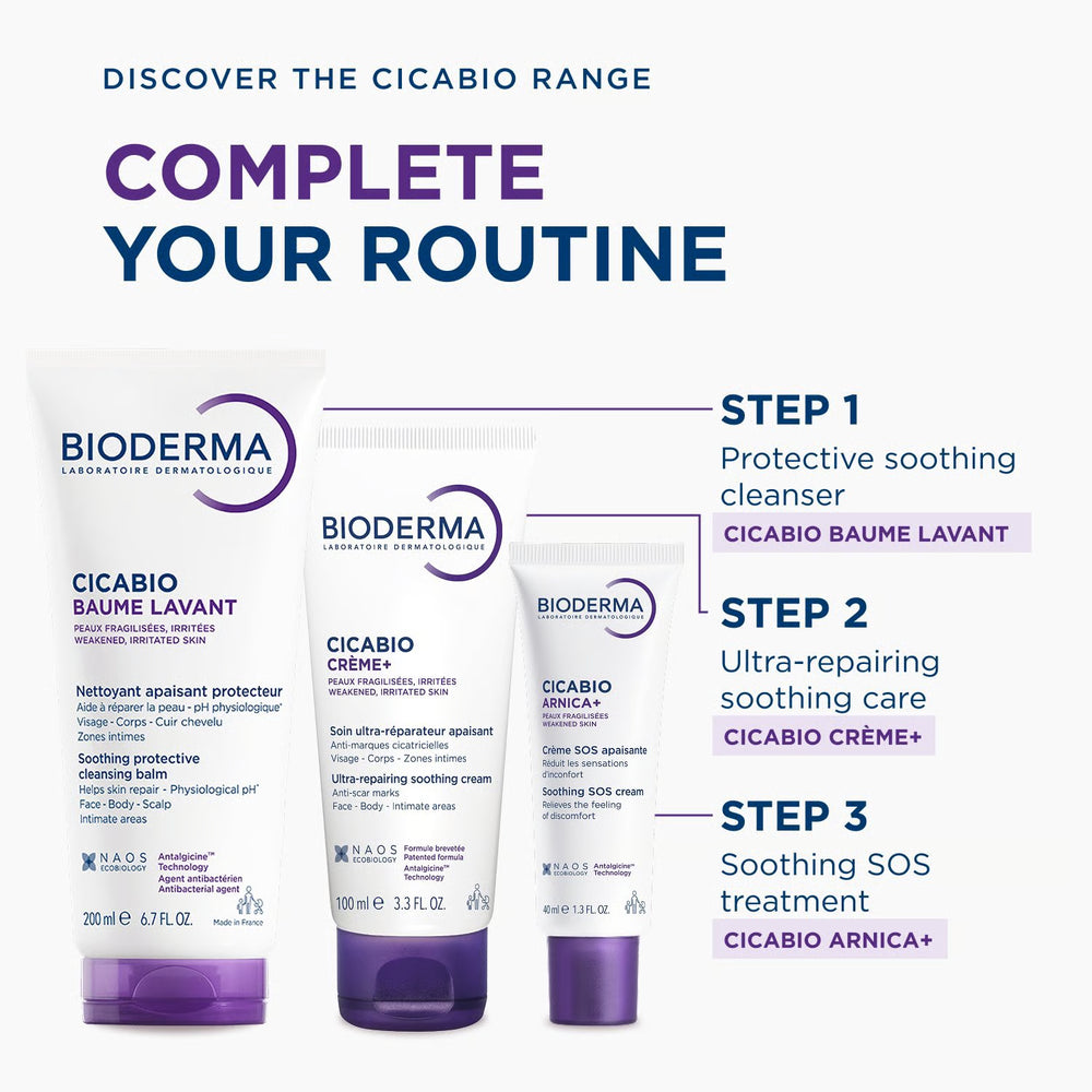 Bioderma Cicabio Restructuring Cream Moisturizing Irritated Skin 40Ml