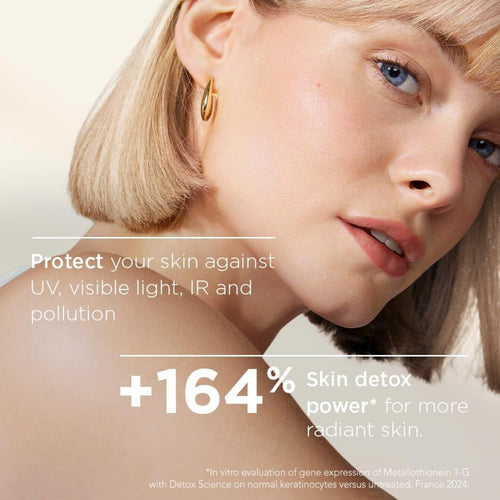 BIODERMA Photoderm Xdefense Ultra-Fluid SPF 50+ Detox Sunscreen & Makeup Base, Shade 01 - 40ml
