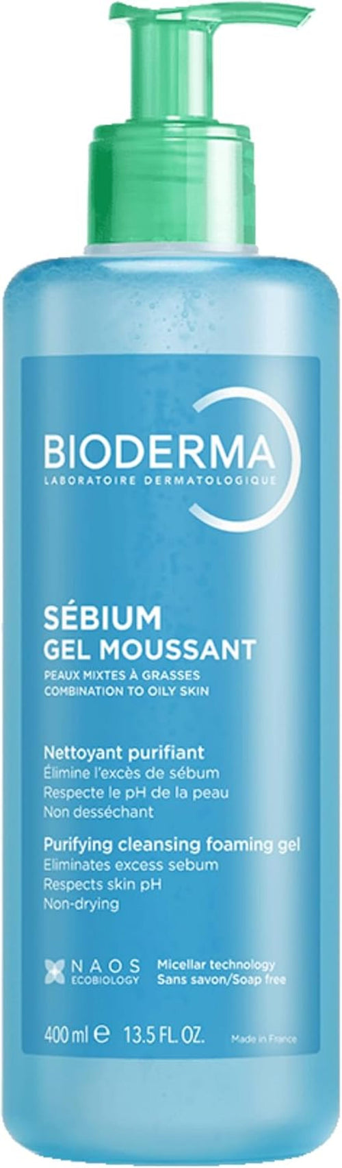 Bioderma Sébium Gel Moussant Nettoyant Purifiant 400 Ml