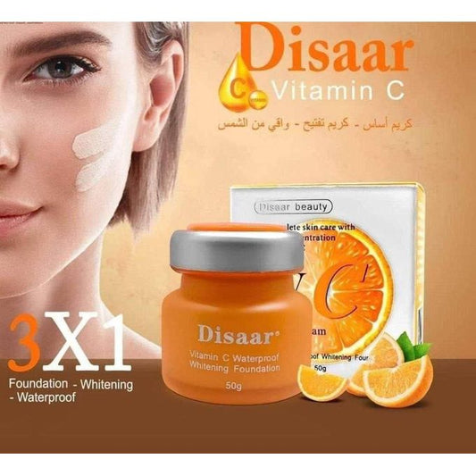 كريم أساس ديسار بيوتي الأبيض المقاوم للماء بفيتامين سي 50 غرام