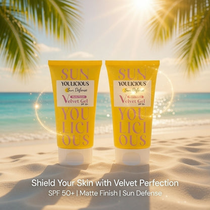 Youlicious sun velvet gel spf50 40gm promo pack1+1