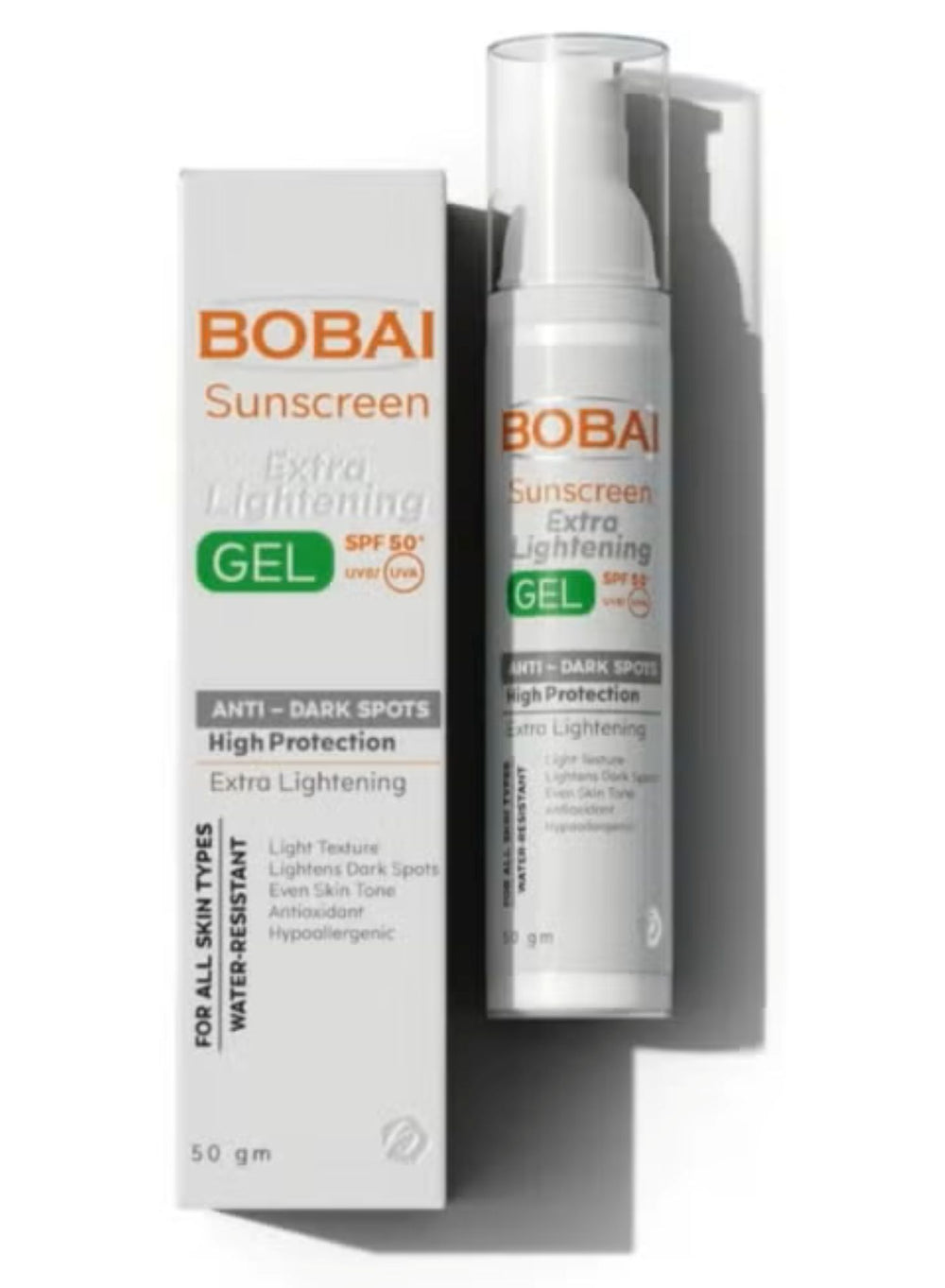 Bobai Sunscreen Extra Lightening gel spf 50 -50ml