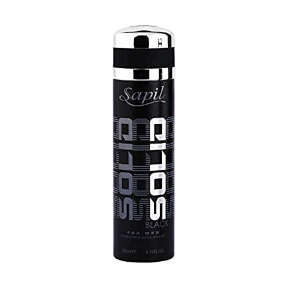 Sapil Spray Men Solid 200ml Black