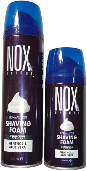 Nox Unique Skin Shaving Foam Menthol & Aloe 100ml