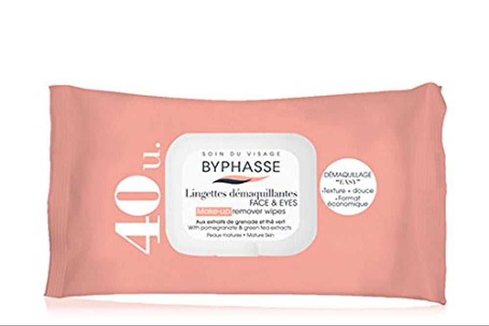 Byphasse remover cleansing wipes 40