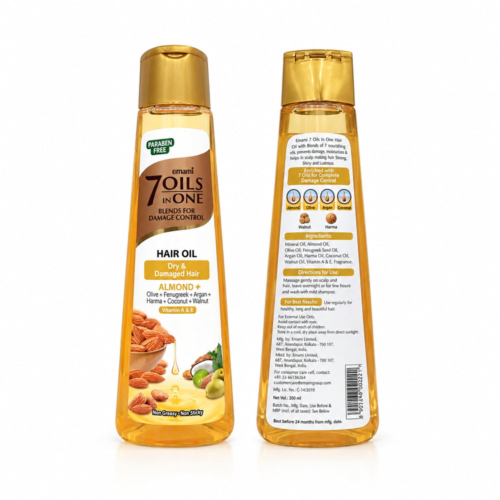 Emami 7 In 1 Almond Hair Oil 200ml