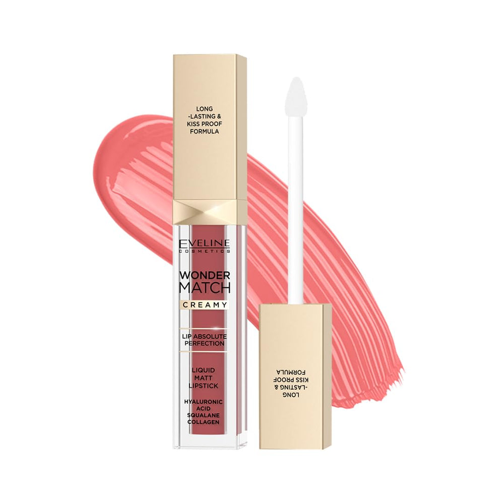 Eveline Cosmetics Wonder Match Liquid Matt Lipstick- 08 CASHMERE ROSE
