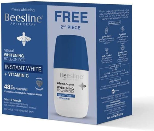 Beesline Roll-On Instant White+Vitamin C 50Ml 1+1