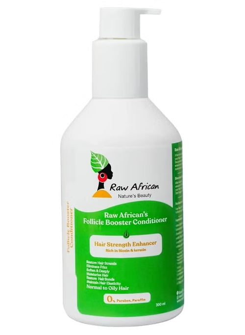 Raw African Follicle Booster Hair Care Trio | Shampoo + Conditioner + Spray