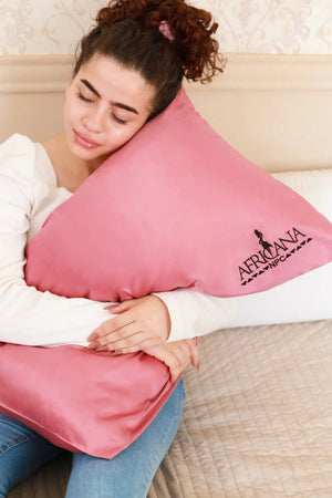 Africana Luxury Satin Pillowcase Pink