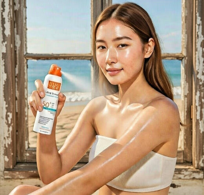 Nano treat ultra breeze sunscreen spary +50 spf