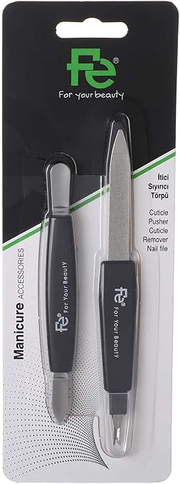 Fe manicure 2pcs cuticle pusher +cuticle remover