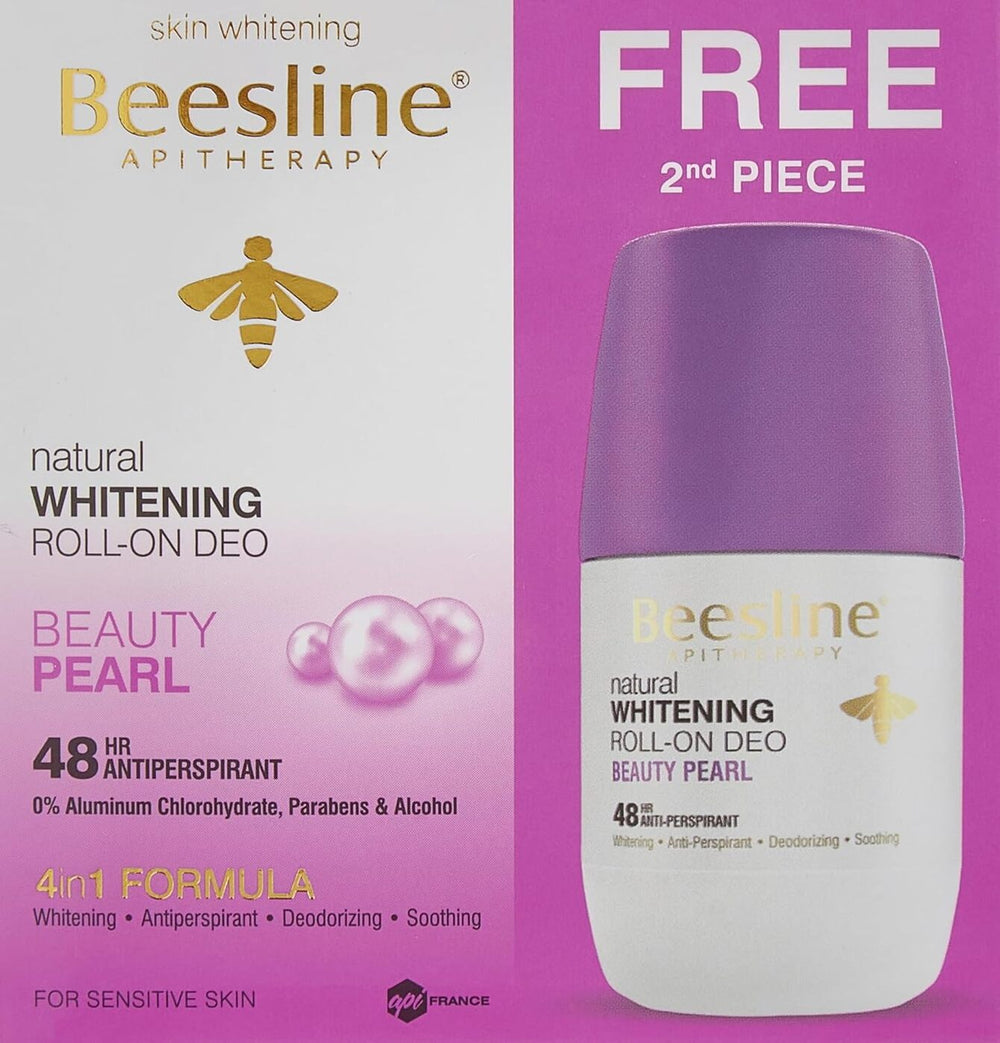 BEESLINE WHITENING ROLL-ON BEAUTY PEARL Promo Pack 1+1 50ML