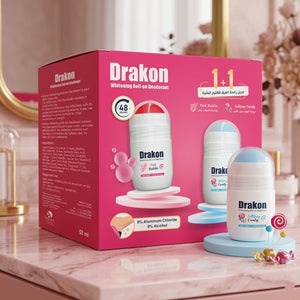 Drakon Promo pack Drakon whitening Roll on Pink Bubble + Lollipop candy