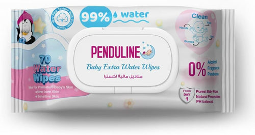 Penduline Extra Water Baby Wet Wipes - 70 Wipes