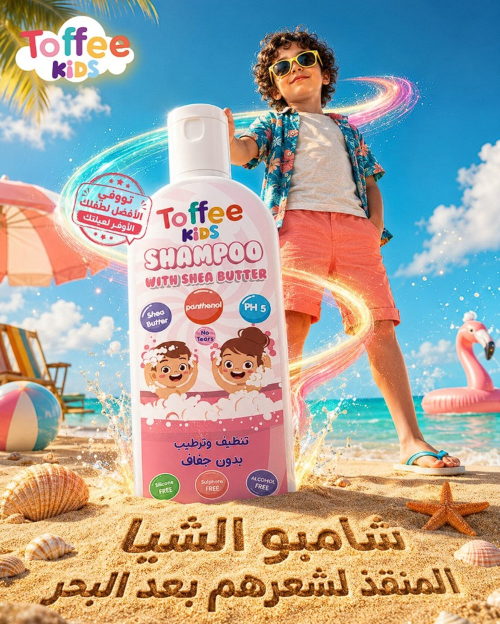 Toffee Kids Hydrating Gentle Shampoo with shea Butter - 250ml