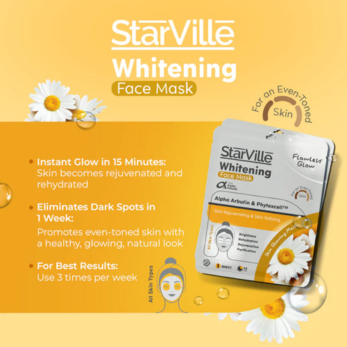 Starville Flowers Glow Whitening Mask 1 Sheet