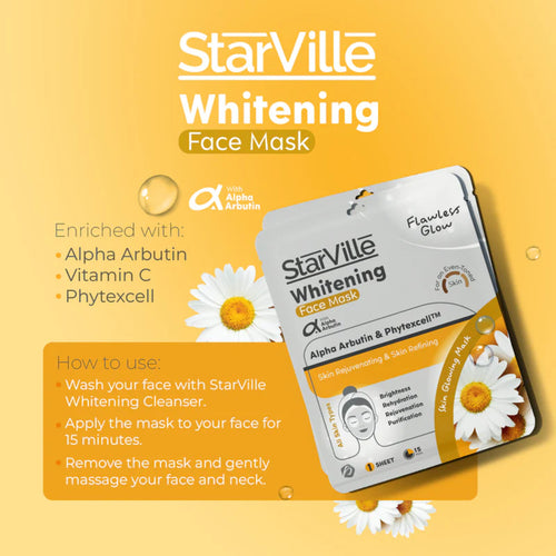 Starville Flowers Glow Whitening Mask 1 Sheet