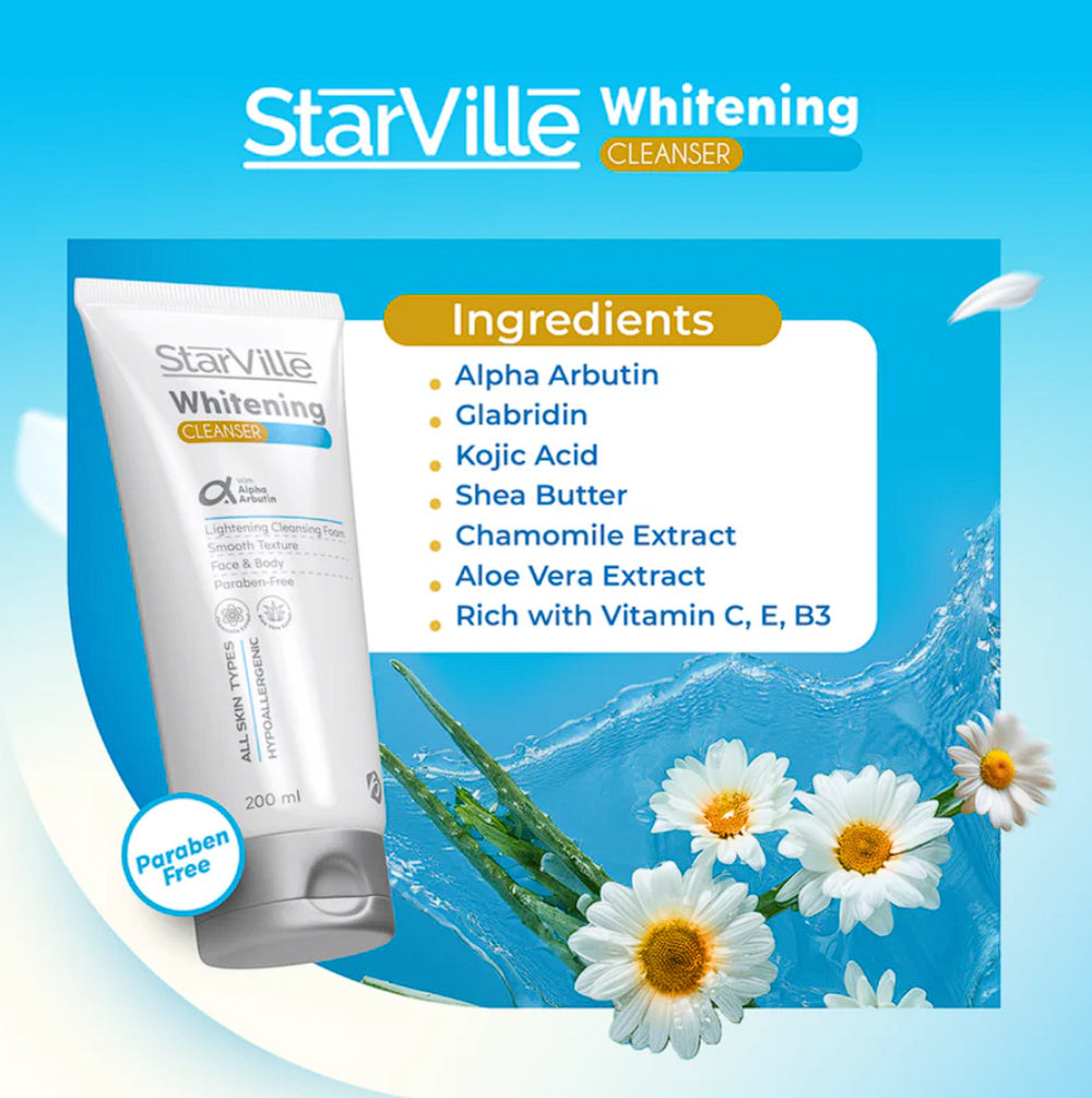 starville cleanser with alpha arbutin 100ml