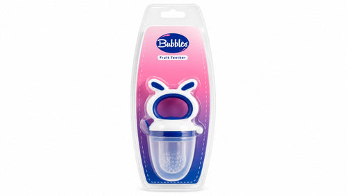 Bubbles Baby Fruit Teether - Blue
