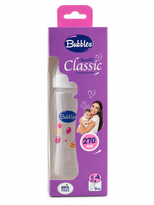Bubbles Classic Handleless Feeding Bottle 270ml