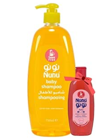 Nunu-P Baby Shampoo 750ml + Shampoo Plus 100ml Bundle 1+1