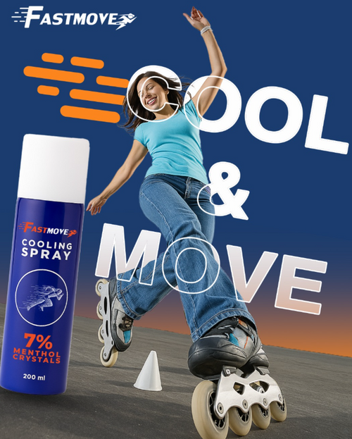 Fast Move Cooling Spray 7% Menthol Crystals 200ml