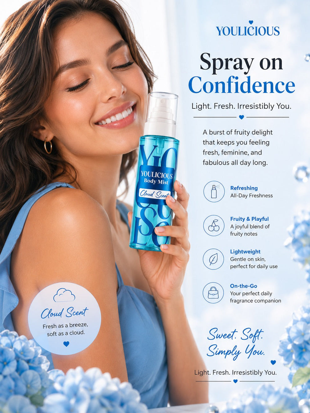 Youlicious Bodymist Cloudscent 250ml Special Offer