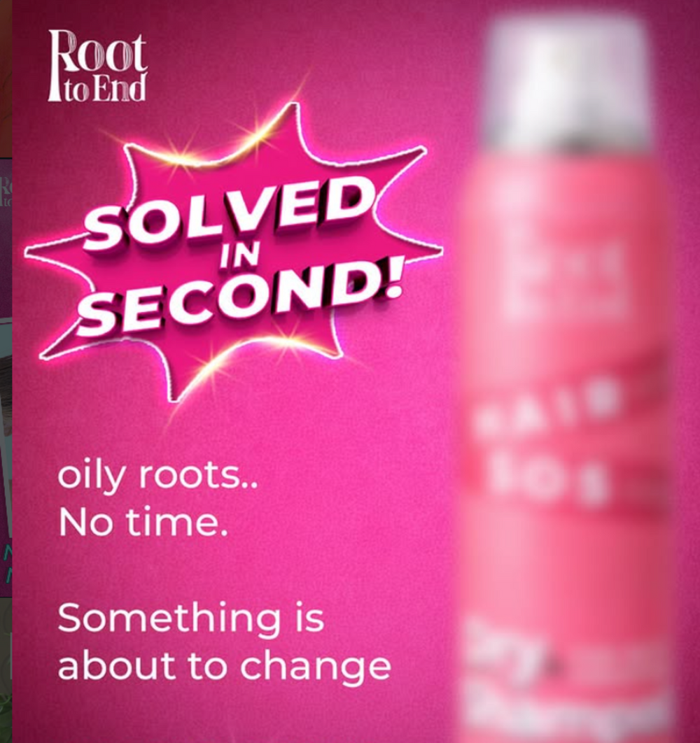 Root to End Dry Shampoo For Oily & Greasy Hair 200ml