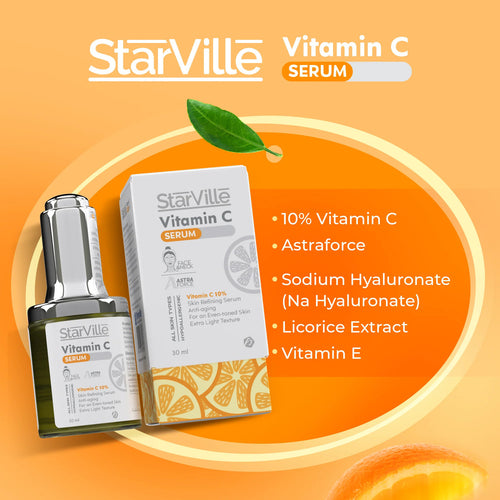 STARVILLE  VITAMIN C 10% FACE & NECK SERUM 30ML