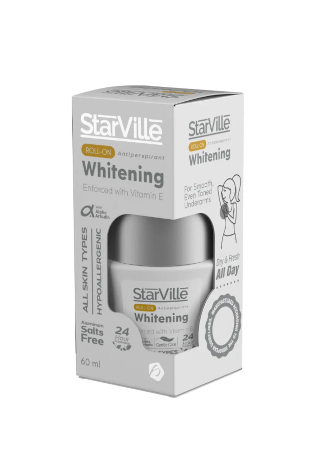 Starville Whitening Roll Aluminum Salts Free 60ml